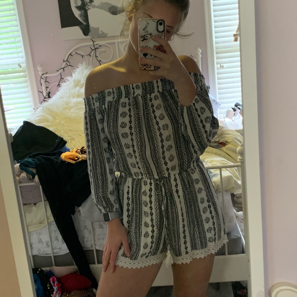 Off the shoulder romper